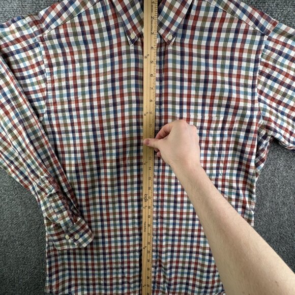 Gitman Bros For Fashion Post Louisville Colorful Check Medium Button Up Cotton - Picture 3 of 16